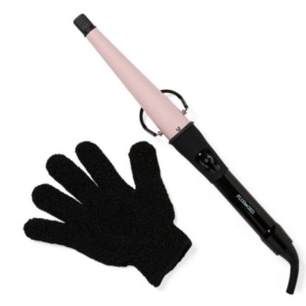 NWT Plugged in 1" Tourmaline Cone Curling Wand